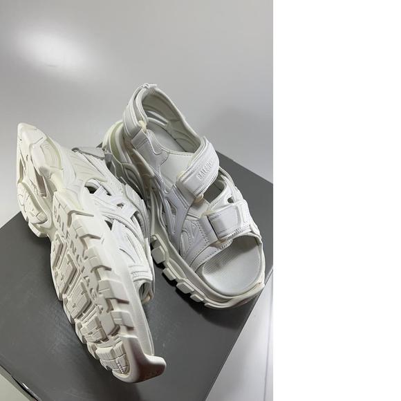 WOMEN'S Track Sandal Neoprene Strappy white Velcro Dad Sandals E371 - Picture 10 of 12